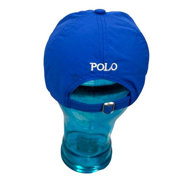 Polo Ralph Lauren Windbreaker Dad Hat One Size Blue Running Active Strapback Cap - Picture 3 of 10